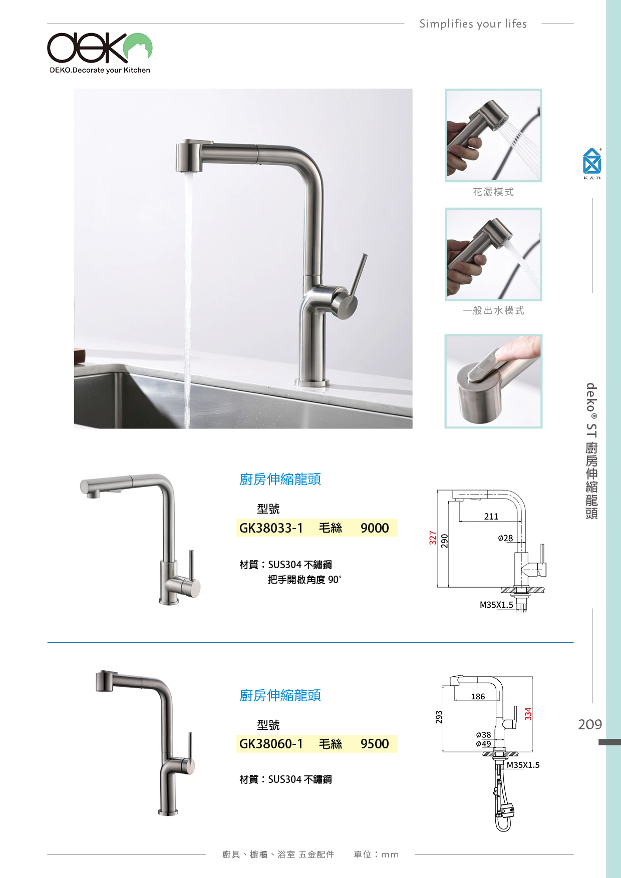P.204~215 deko 廚房LF水龍頭