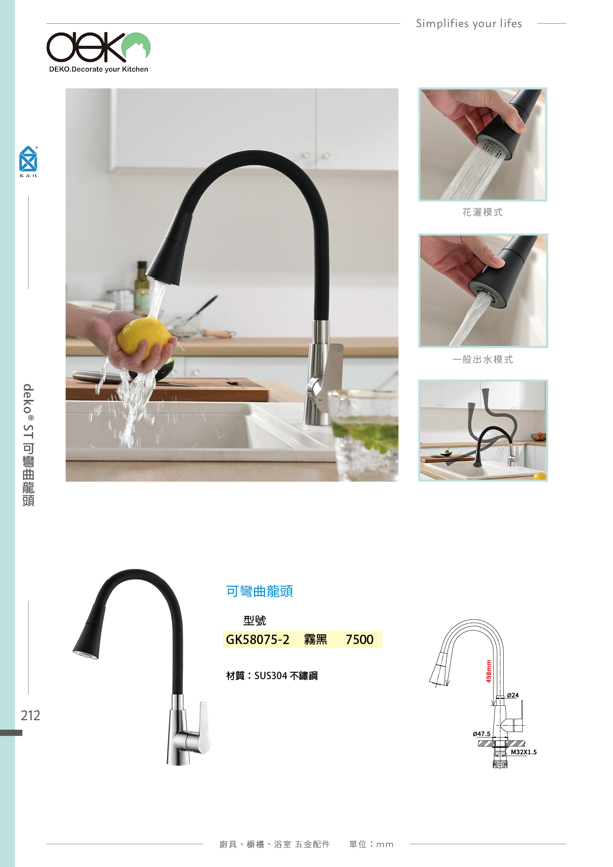 P.204~215 deko 廚房LF水龍頭