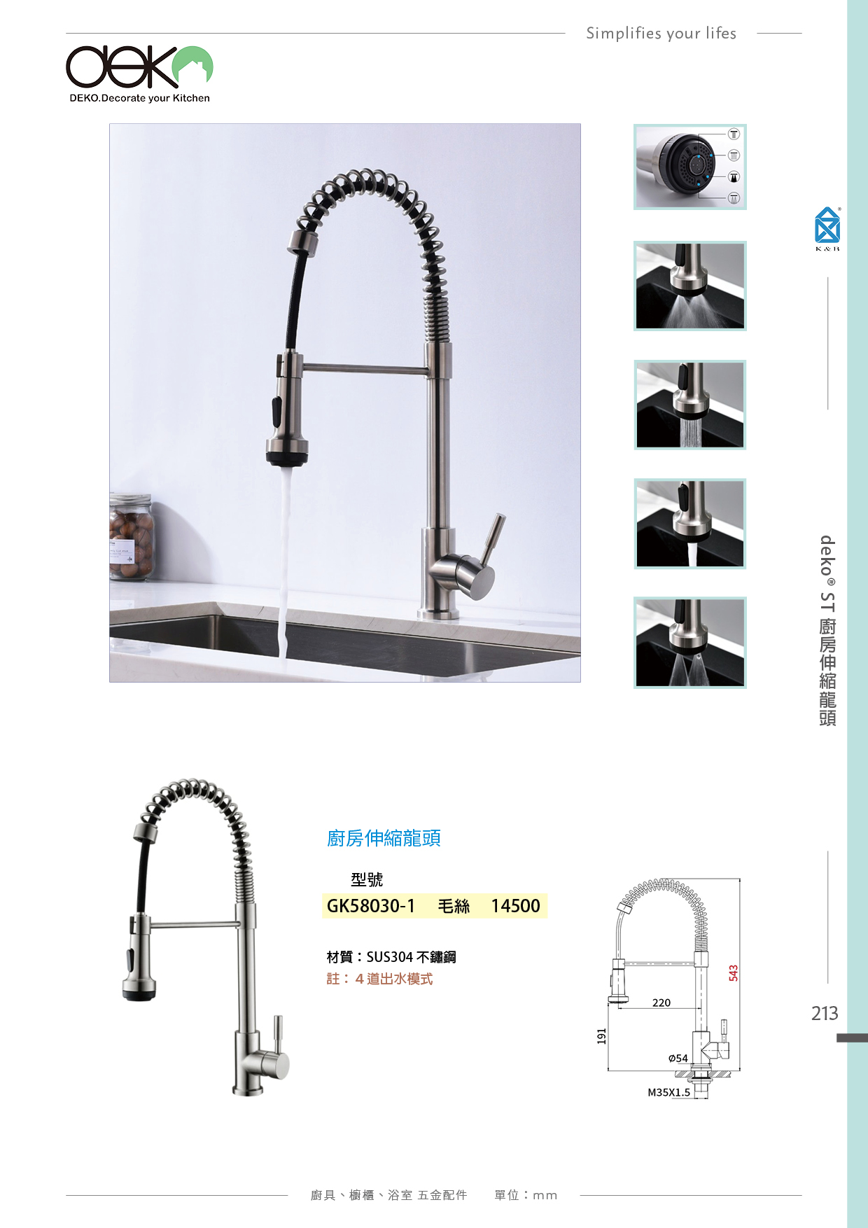 P.204~215 deko 廚房LF水龍頭