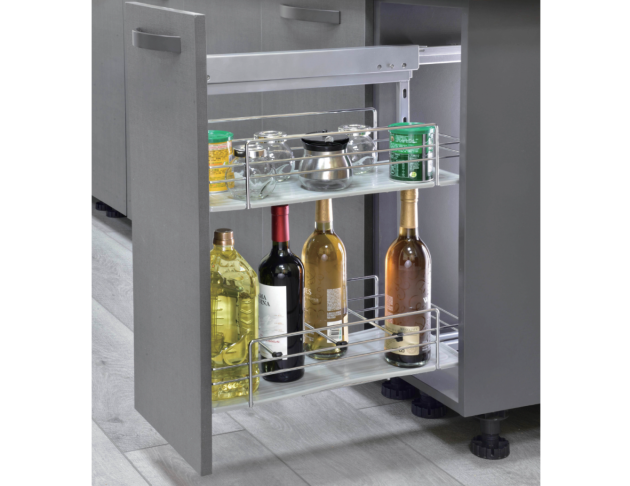 雙層側拉-附塑膠底盤